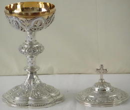 Antique French solid silver Ciborium